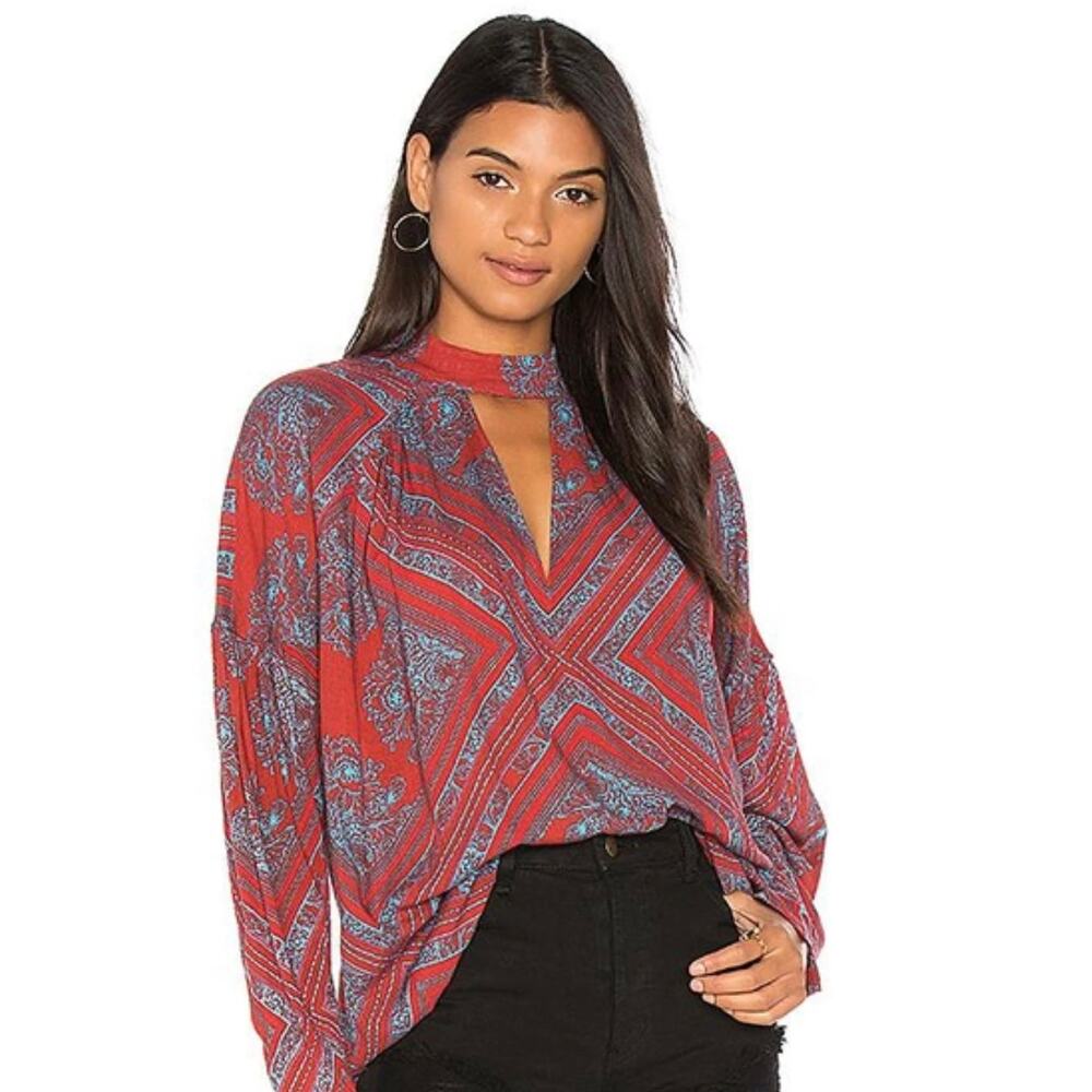 Free People Walking On A Dream Tunic Top Size Medium